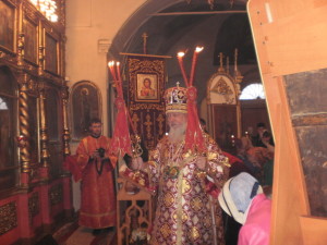 Владыка   Августин на архиерейской службе в Ветлуге